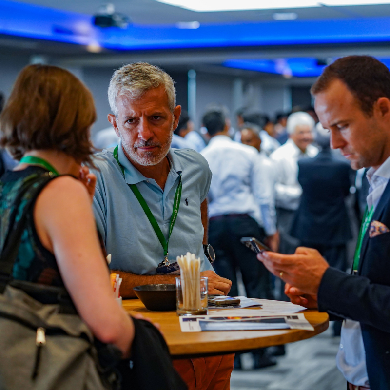 Delegates chatting - April Event